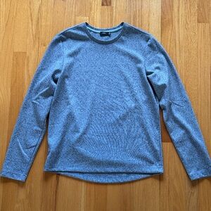 Vince Marled Blue Crewneck Sweater